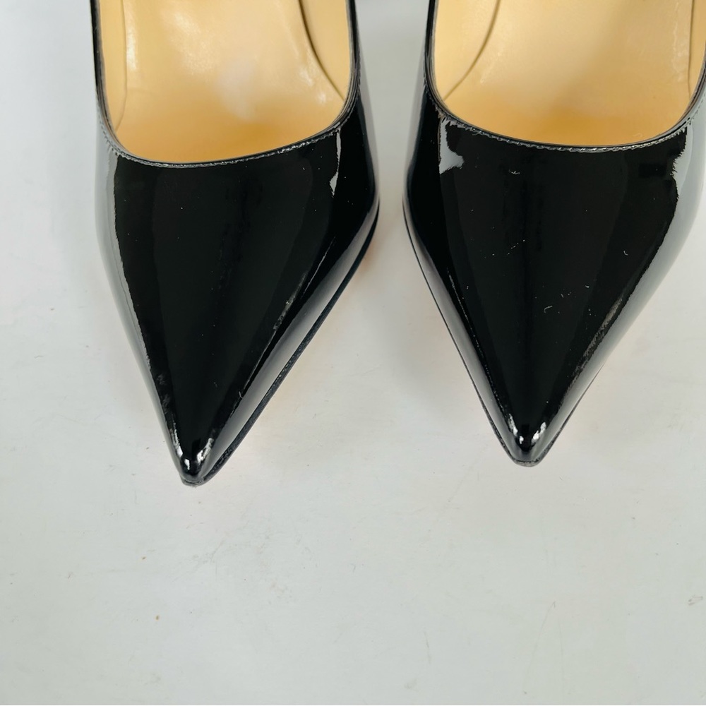 Jimmy Choo black patent leather Anouk heels 37.5 - Picture 6 of 16